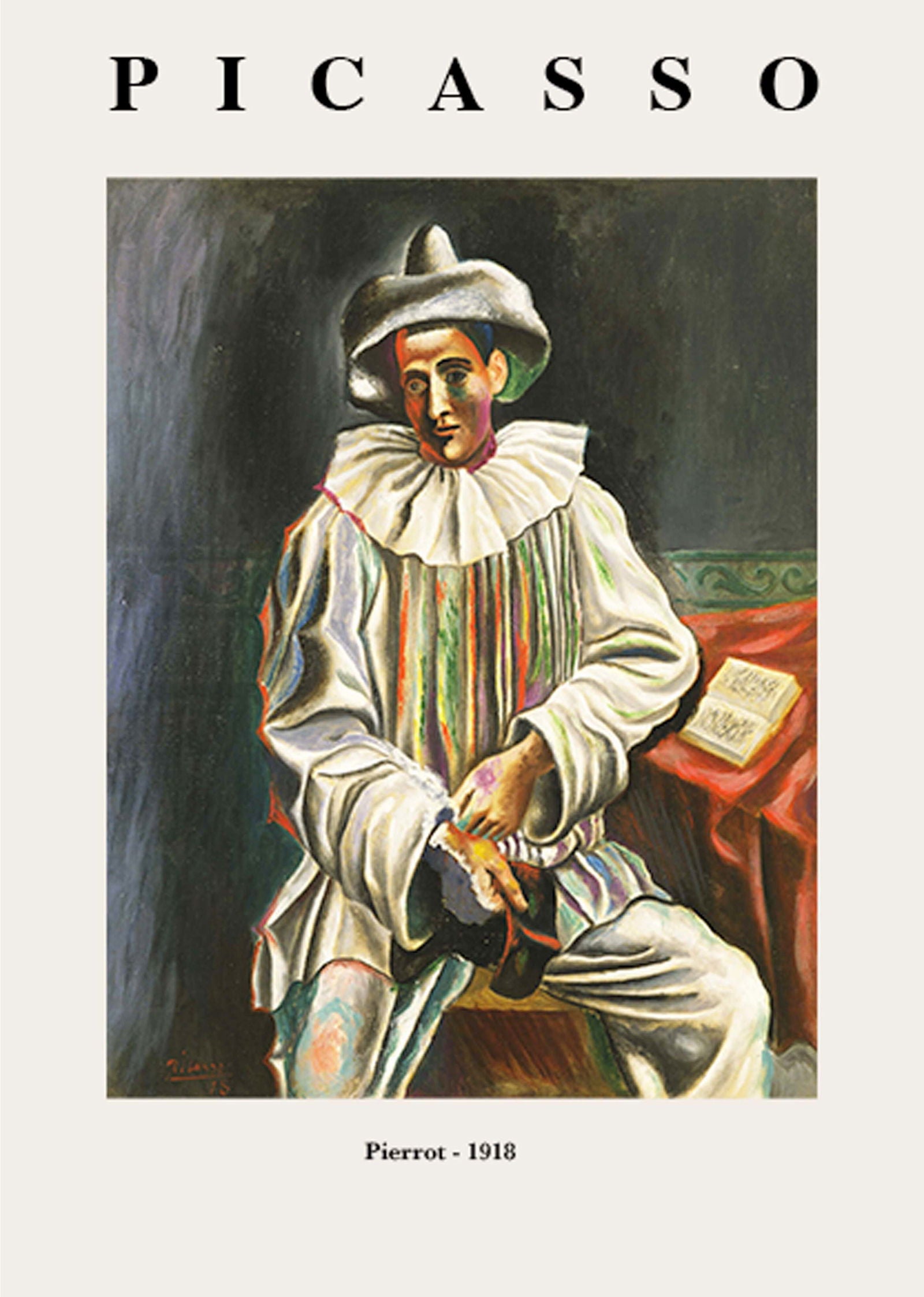 Pablo Picasso - Pierrot Poster - Hakyarts