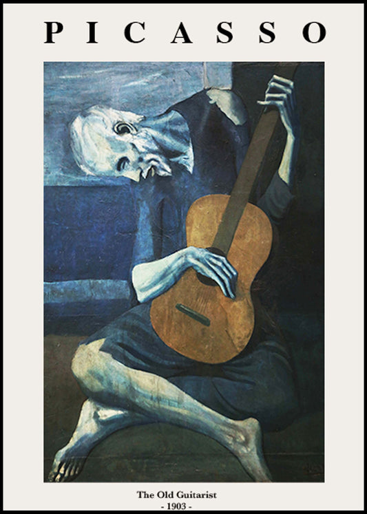 Pablo Picasso - Two Old Guitarist Poster - Hakyarts