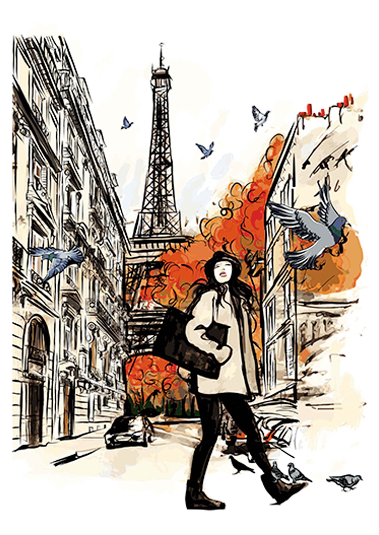 Paris in Autumn Poster - Hakyarts