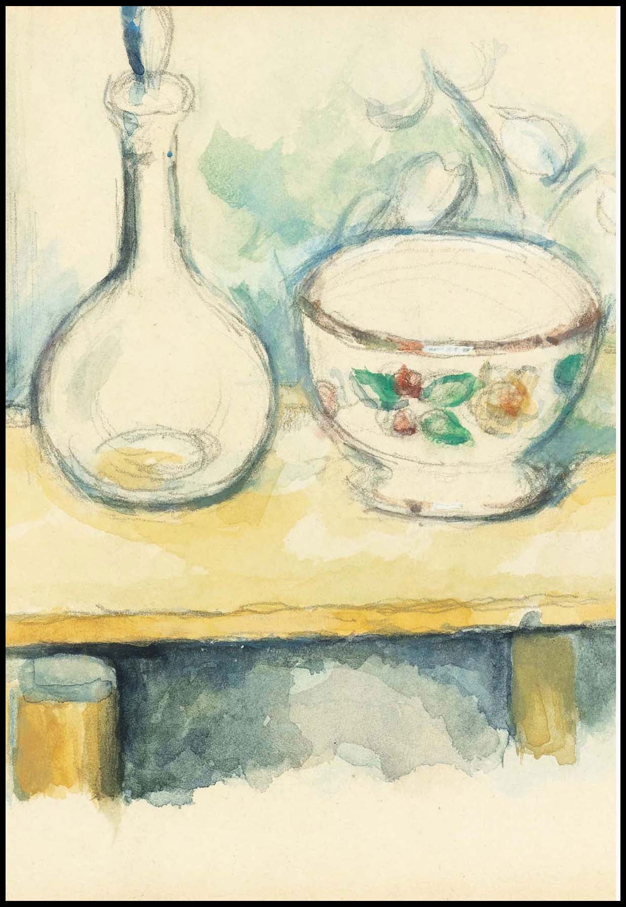 Paul Cézanne - Carafe Et Bol - Hakyarts