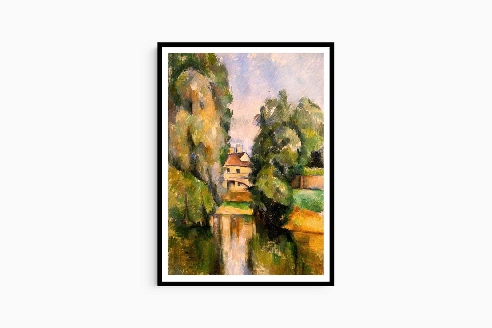 Paul Cézanne - Country House by a River - Hakyarts