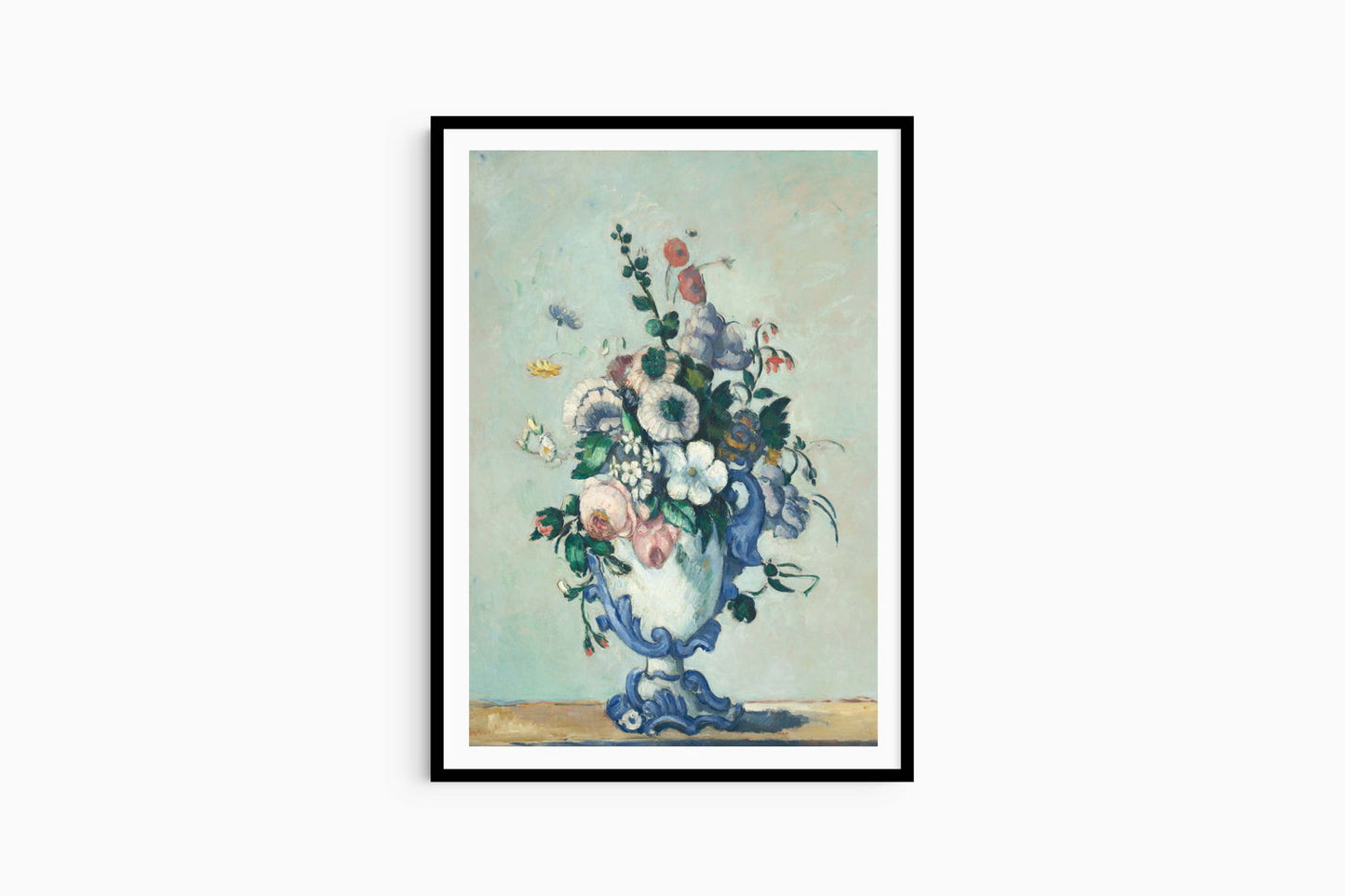 Paul Cézanne - Flowers in a Rococo Vase - Hakyarts