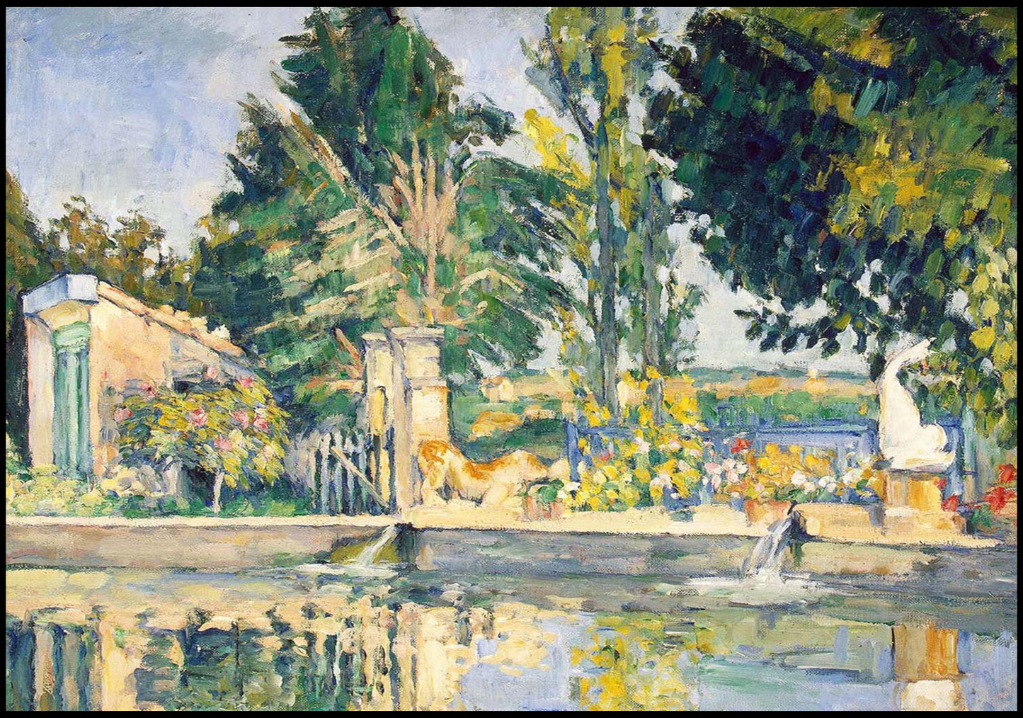 Paul Cézanne - Le Bassin du Jas de Bouffan - Hakyarts