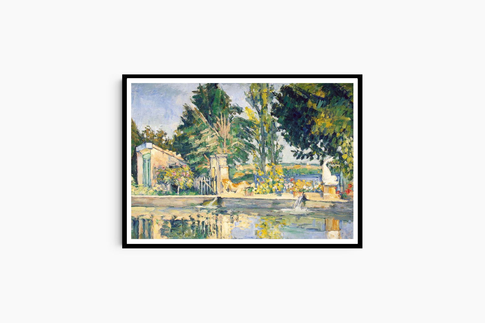 Paul Cézanne - Le Bassin du Jas de Bouffan - Hakyarts