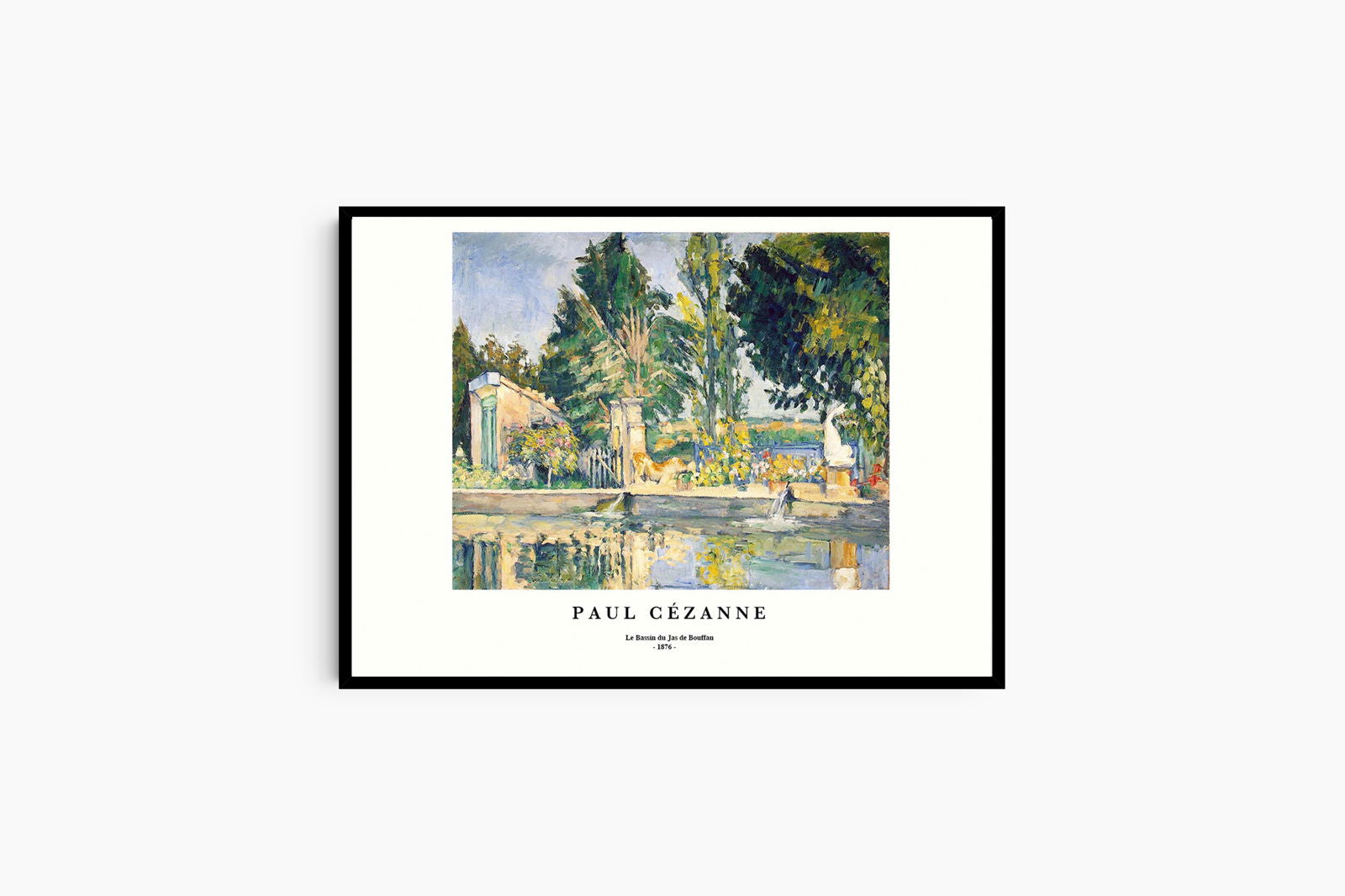 Paul Cézanne  - Le Bassin du Jas de Bouffan Poster - Hakyarts