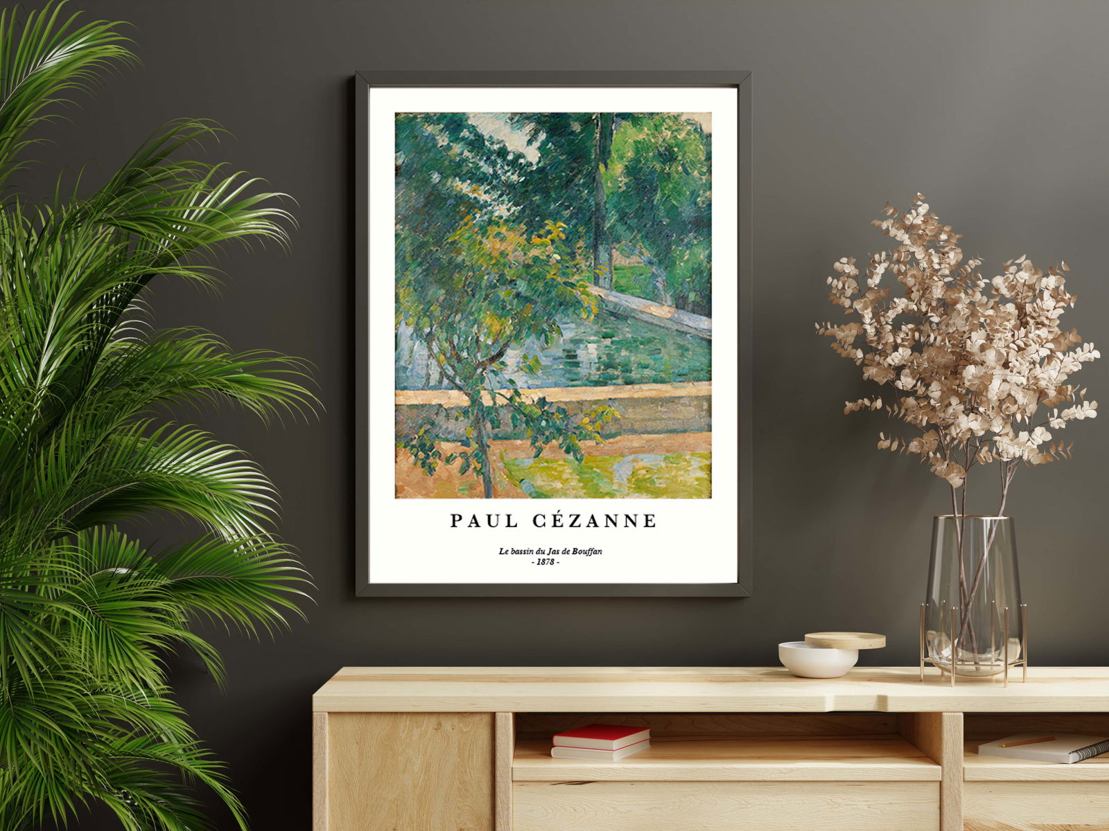 Paul Cézanne - Le Bassin du Jas de Bouffan Poster - Hakyarts