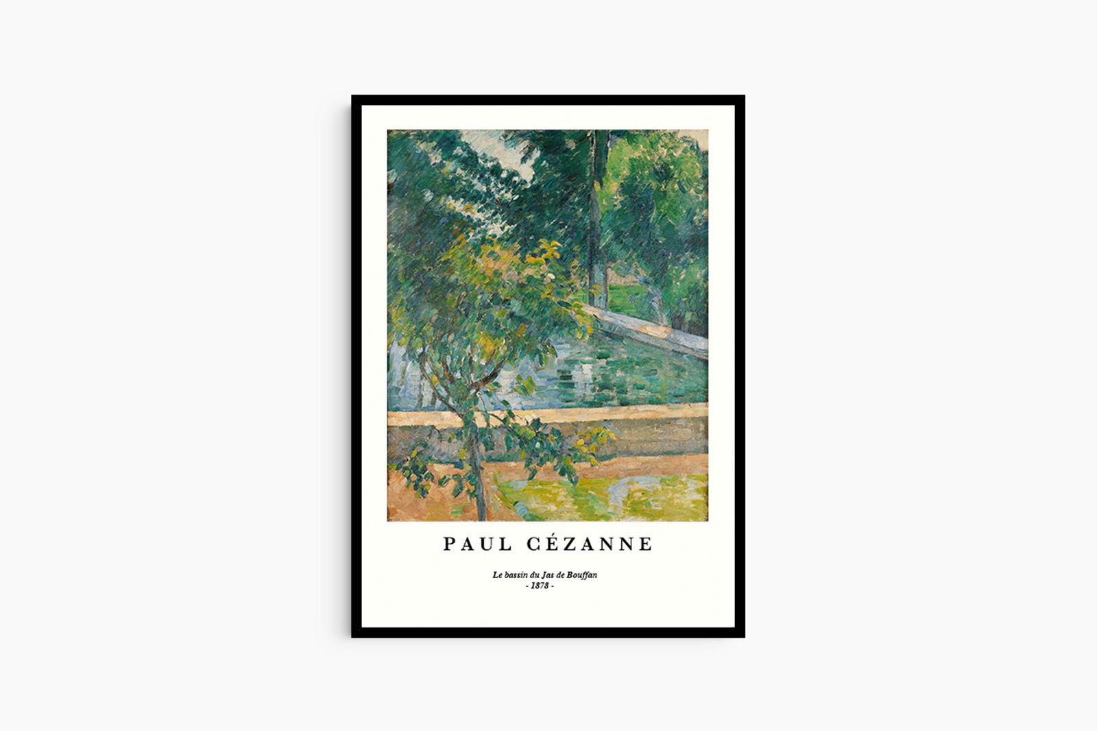 Paul Cézanne - Le Bassin du Jas de Bouffan Poster - Hakyarts