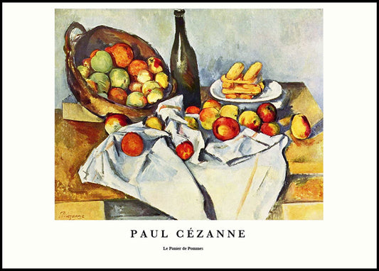 Paul Cézanne - Le Panier des Pommes Poster - Hakyarts