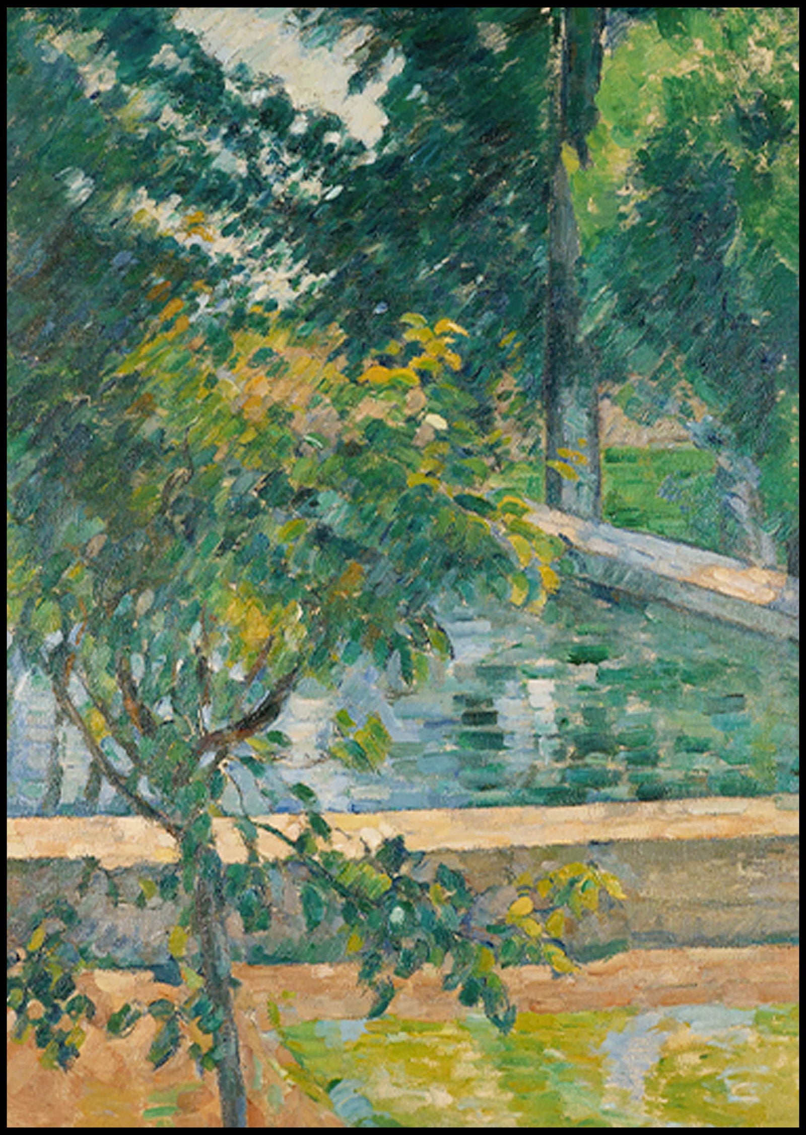 Paul Cézanne - Le bassin du Jas de Bouffan - Hakyarts