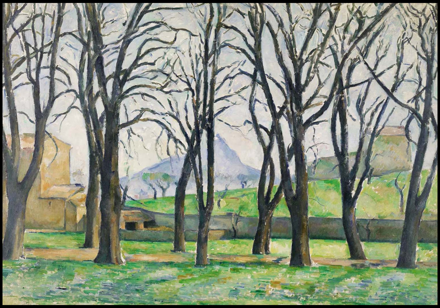 Paul Cézanne - Les Marronniers du Jas de Bouffan en Hiver - Hakyarts