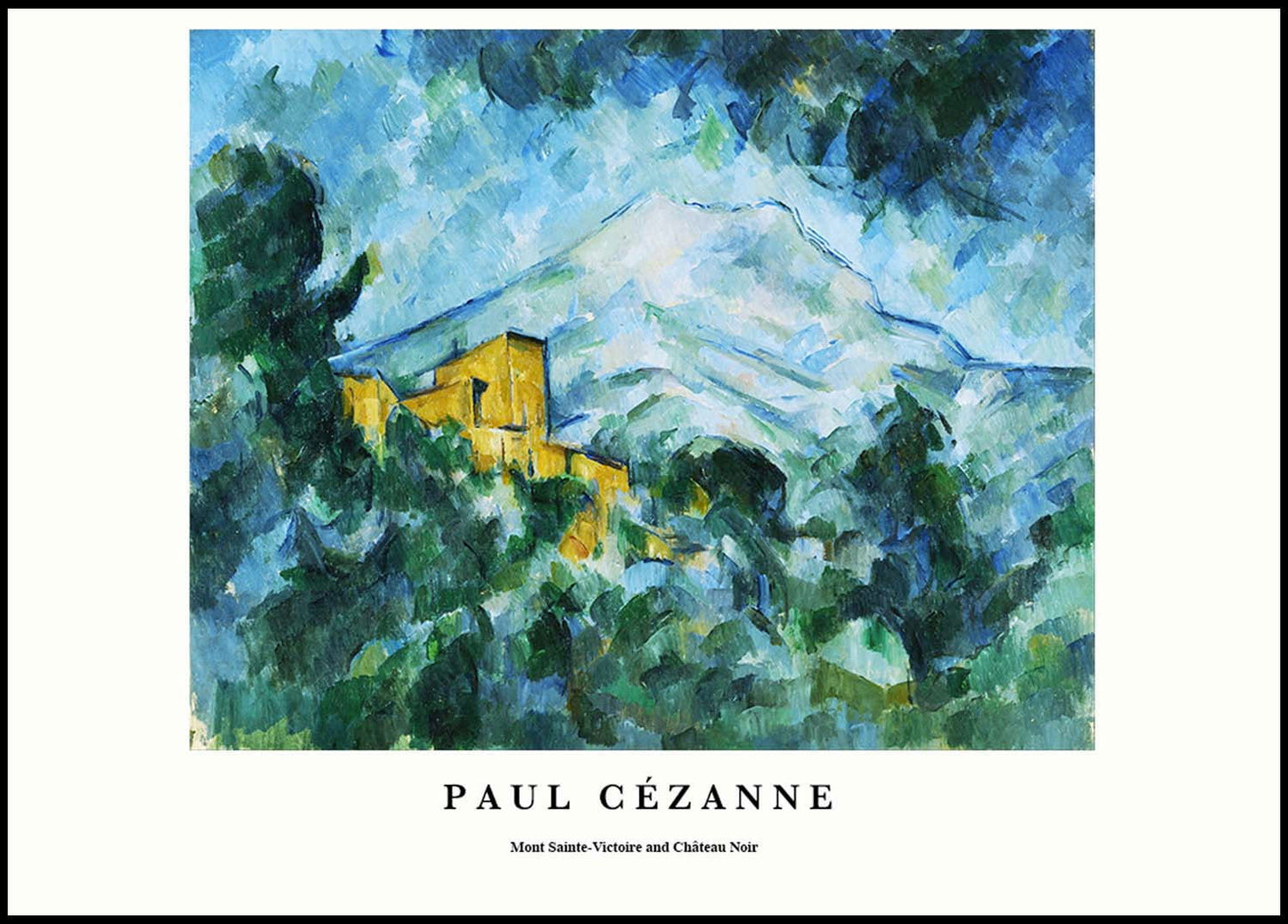 Paul Cézanne - Mont Sainte-Victoire and Chateau Noir Poster - Hakyarts