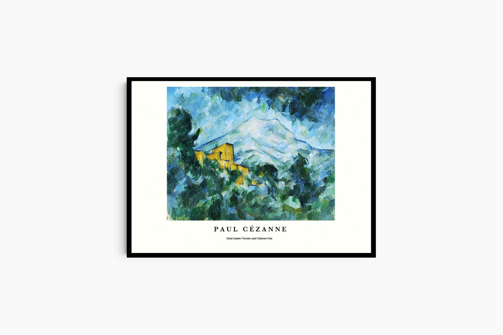 Paul Cézanne - Mont Sainte-Victoire and Chateau Noir Poster - Hakyarts