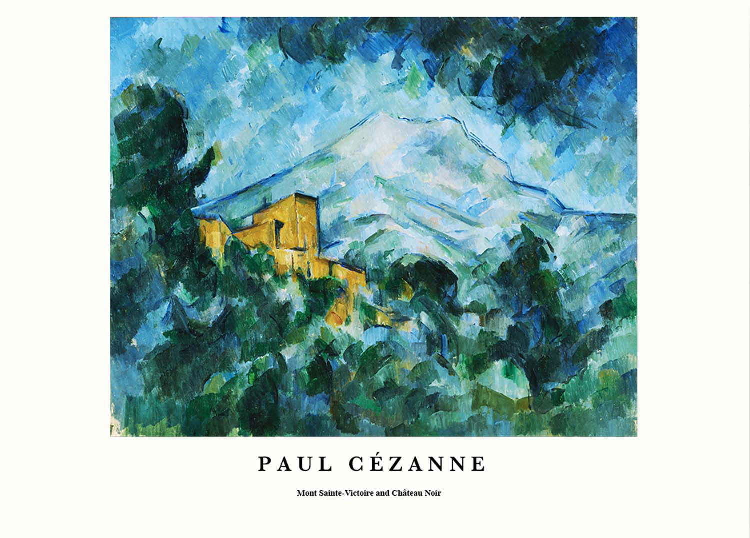 Paul Cézanne - Mont Sainte-Victoire and Chateau Noir Poster - Hakyarts