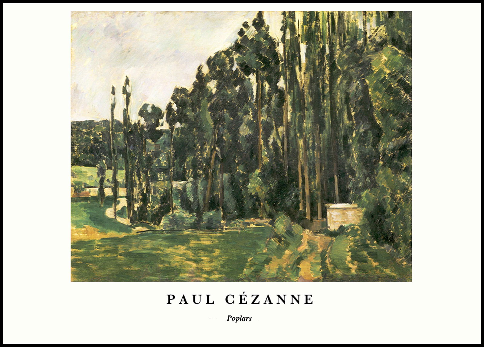 Paul Cézanne - Poplars Poster - Hakyarts