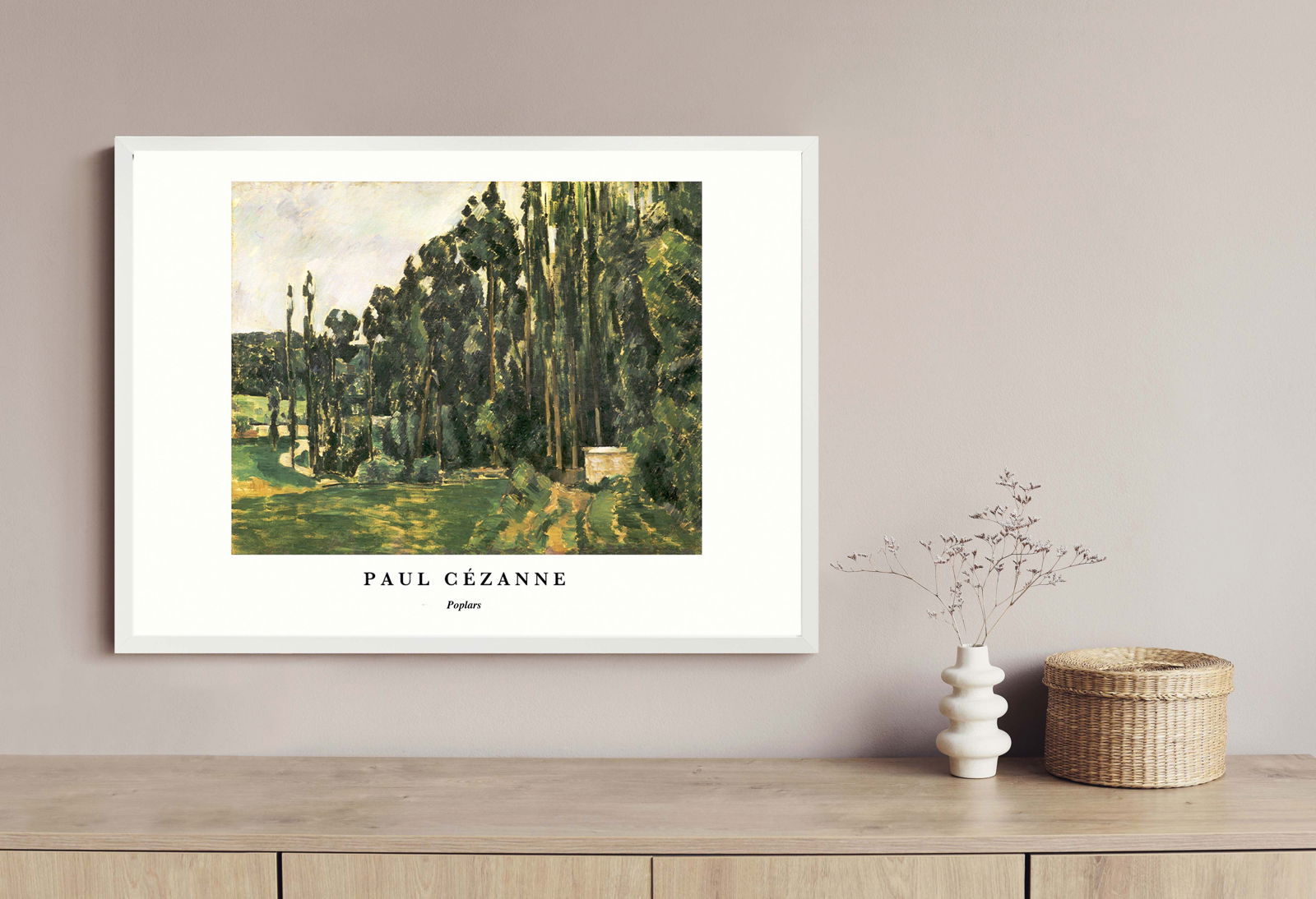 Paul Cézanne - Poplars Poster - Hakyarts