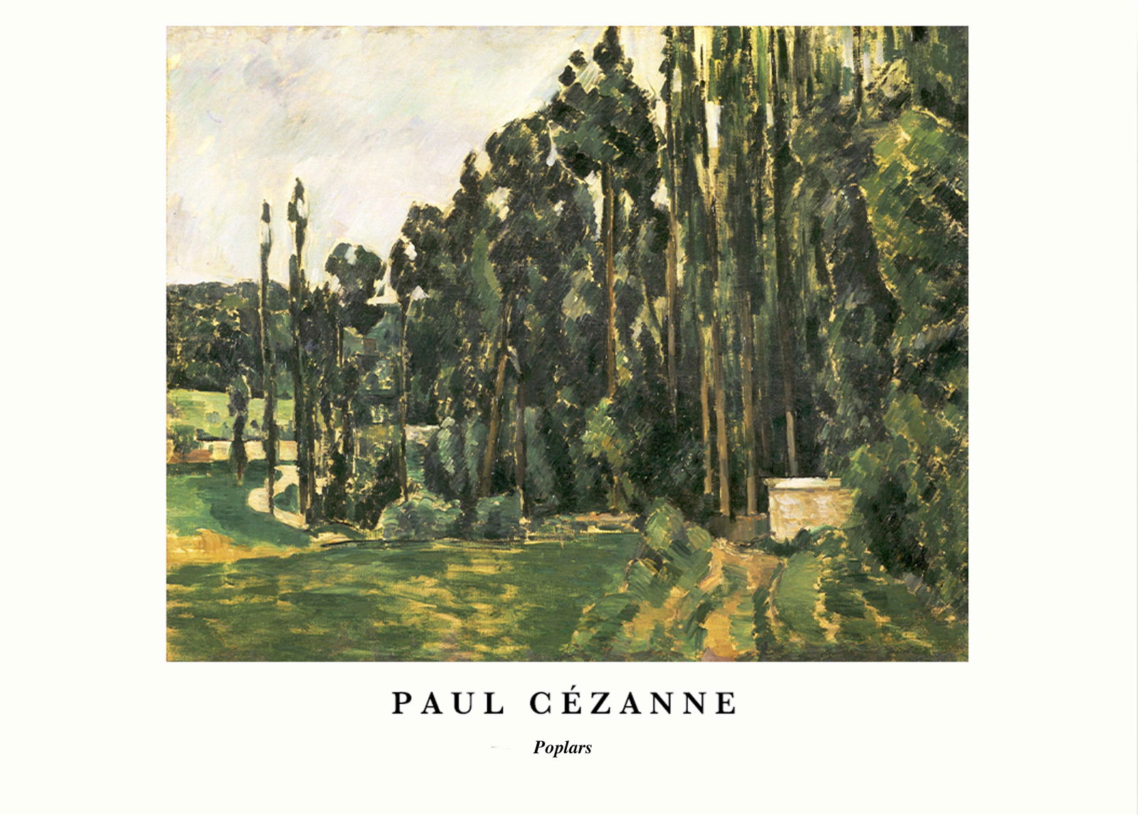 Paul Cézanne - Poplars Poster - Hakyarts