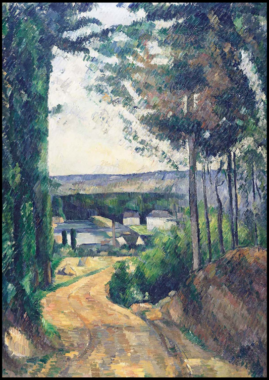 Paul Cézanne - Road Leading to the Lake - Hakyarts