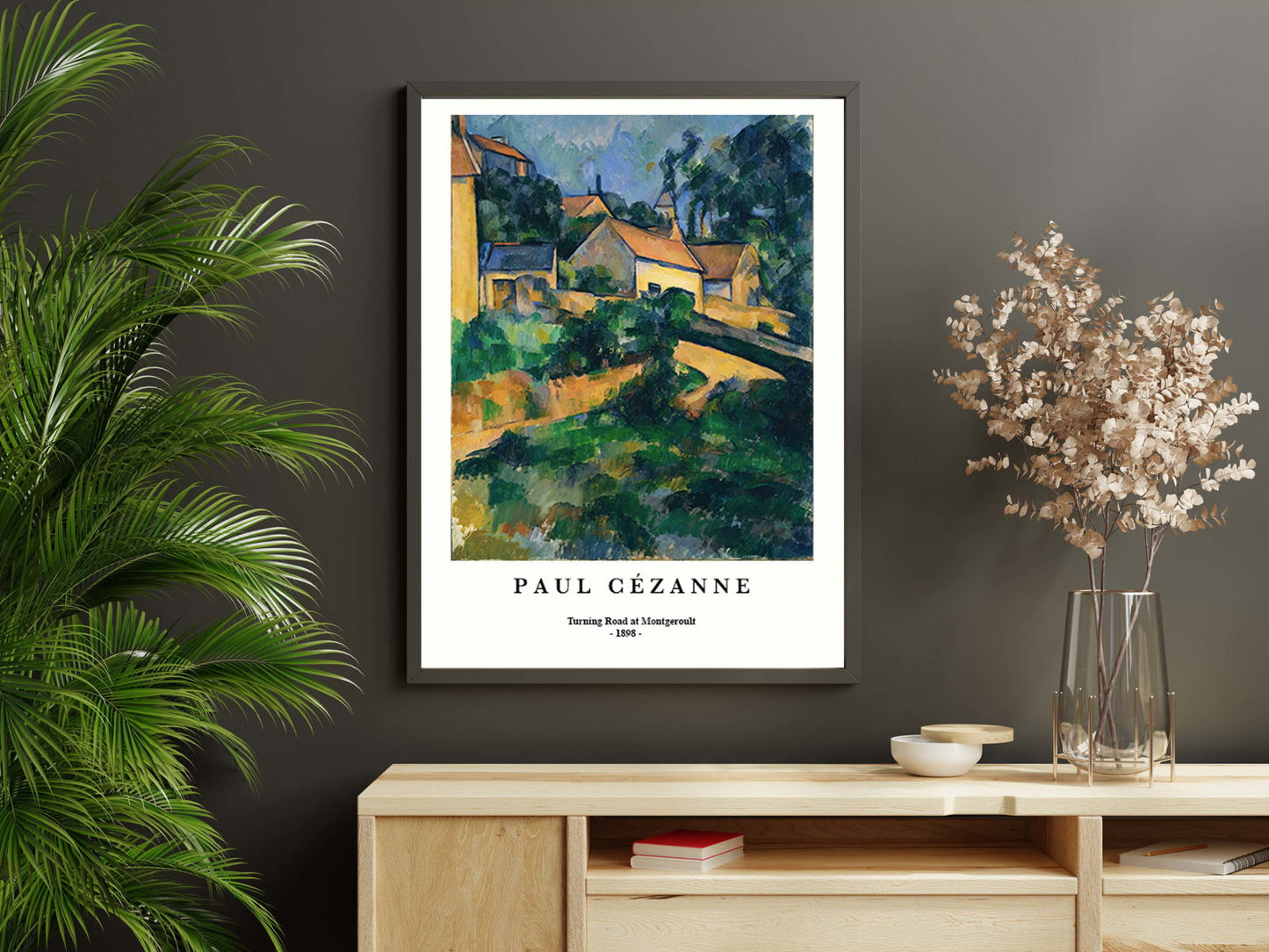 Paul Cézanne -  Road at Montgeroult Poster - Hakyarts