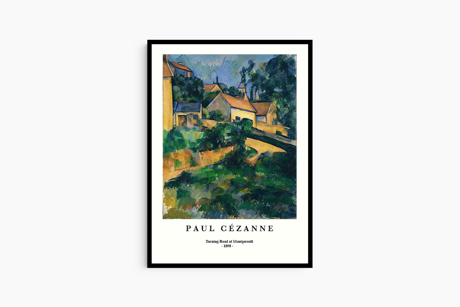 Paul Cézanne -  Road at Montgeroult Poster - Hakyarts