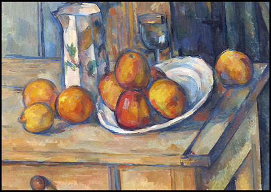 Paul Cézanne - Still Life with Milk Jug and Fruit - Hakyarts