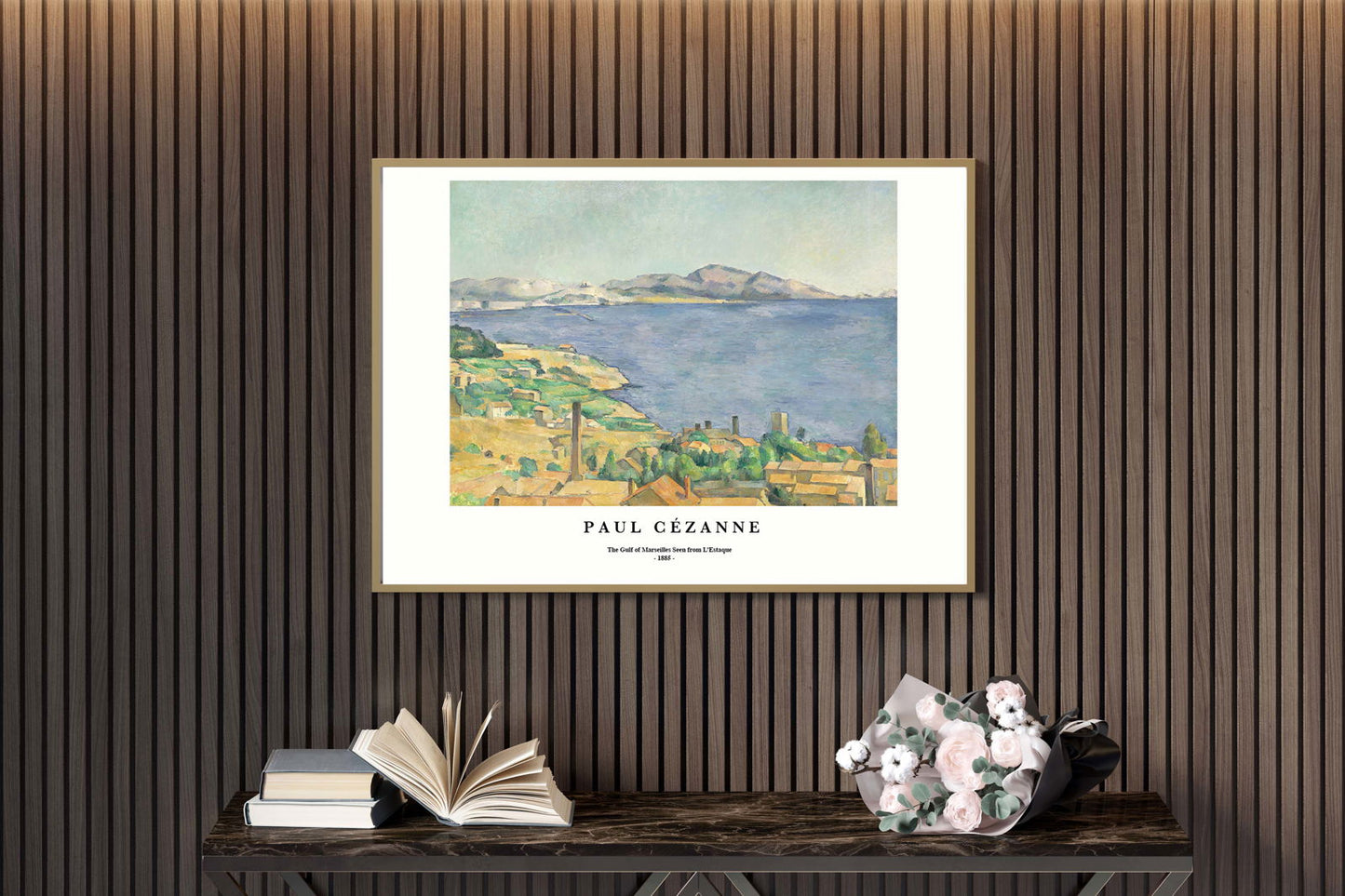 Paul Cézanne - The Gulf of Marseilles Seen from L’Estaque Poster - Hakyarts