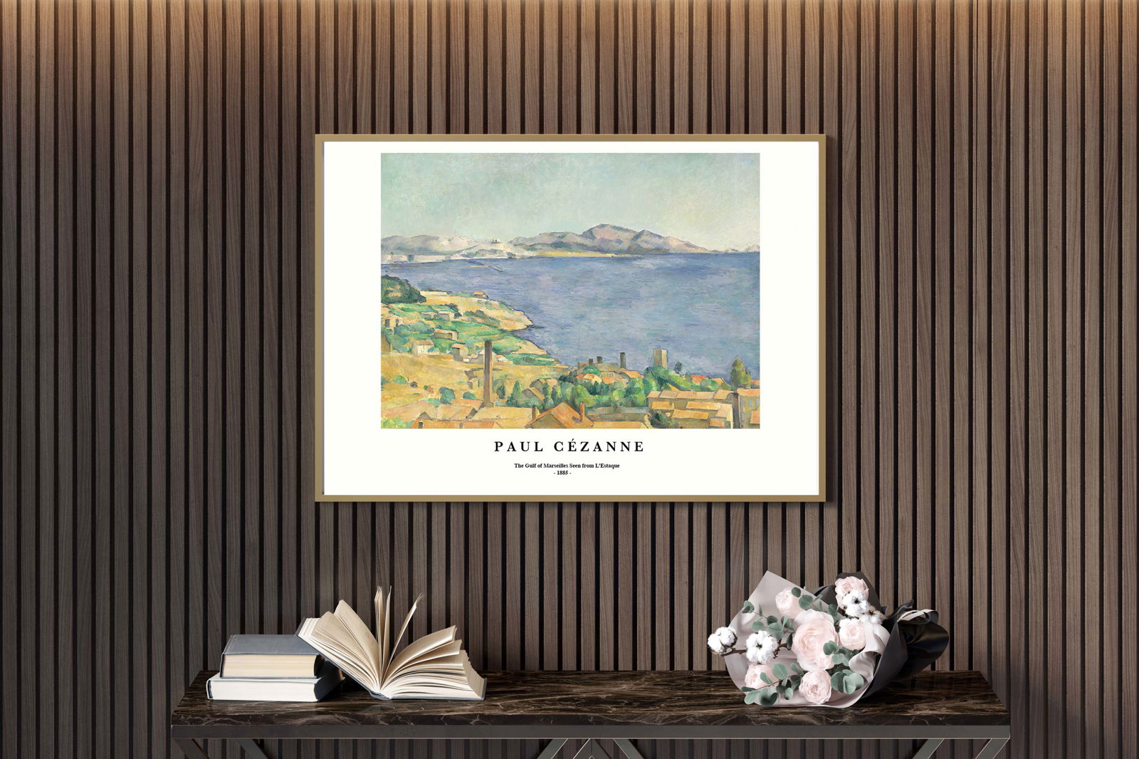 Paul Cézanne - The Gulf of Marseilles Seen from L’Estaque Poster - Hakyarts