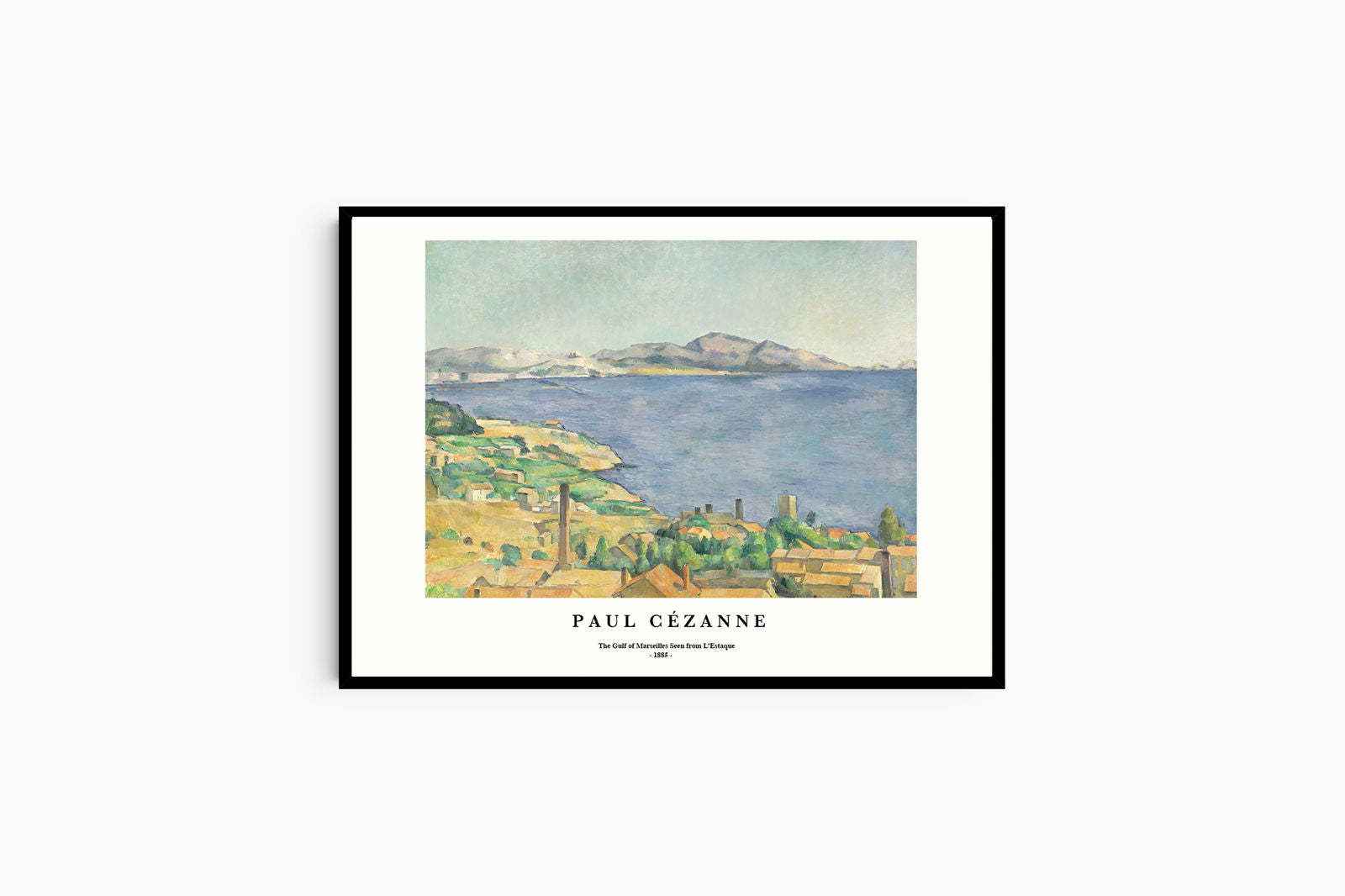 Paul Cézanne - The Gulf of Marseilles Seen from L’Estaque Poster - Hakyarts