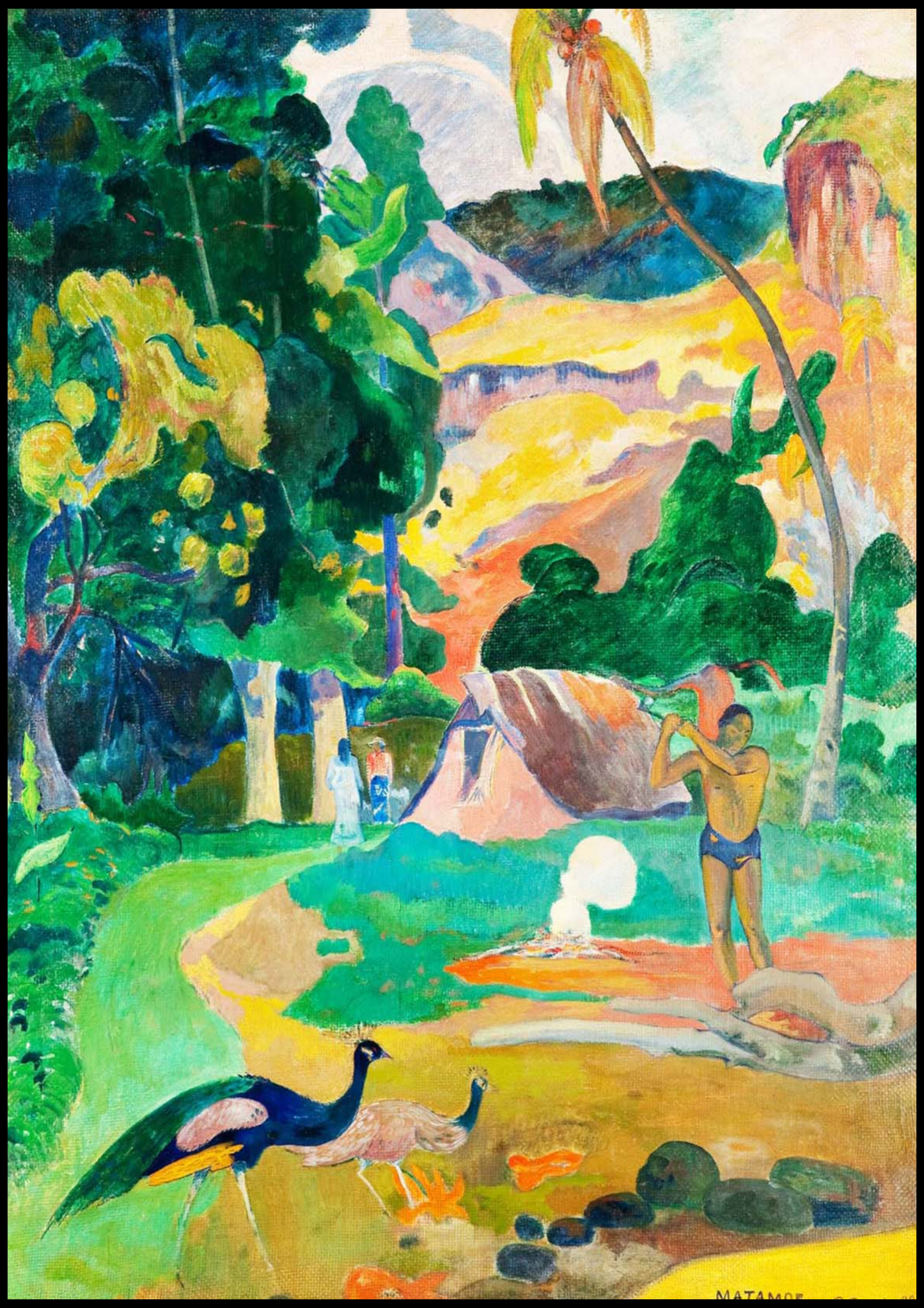 Paul Gauguin - Matamoe 'Death' Landscape with Peacocks - Hakyarts