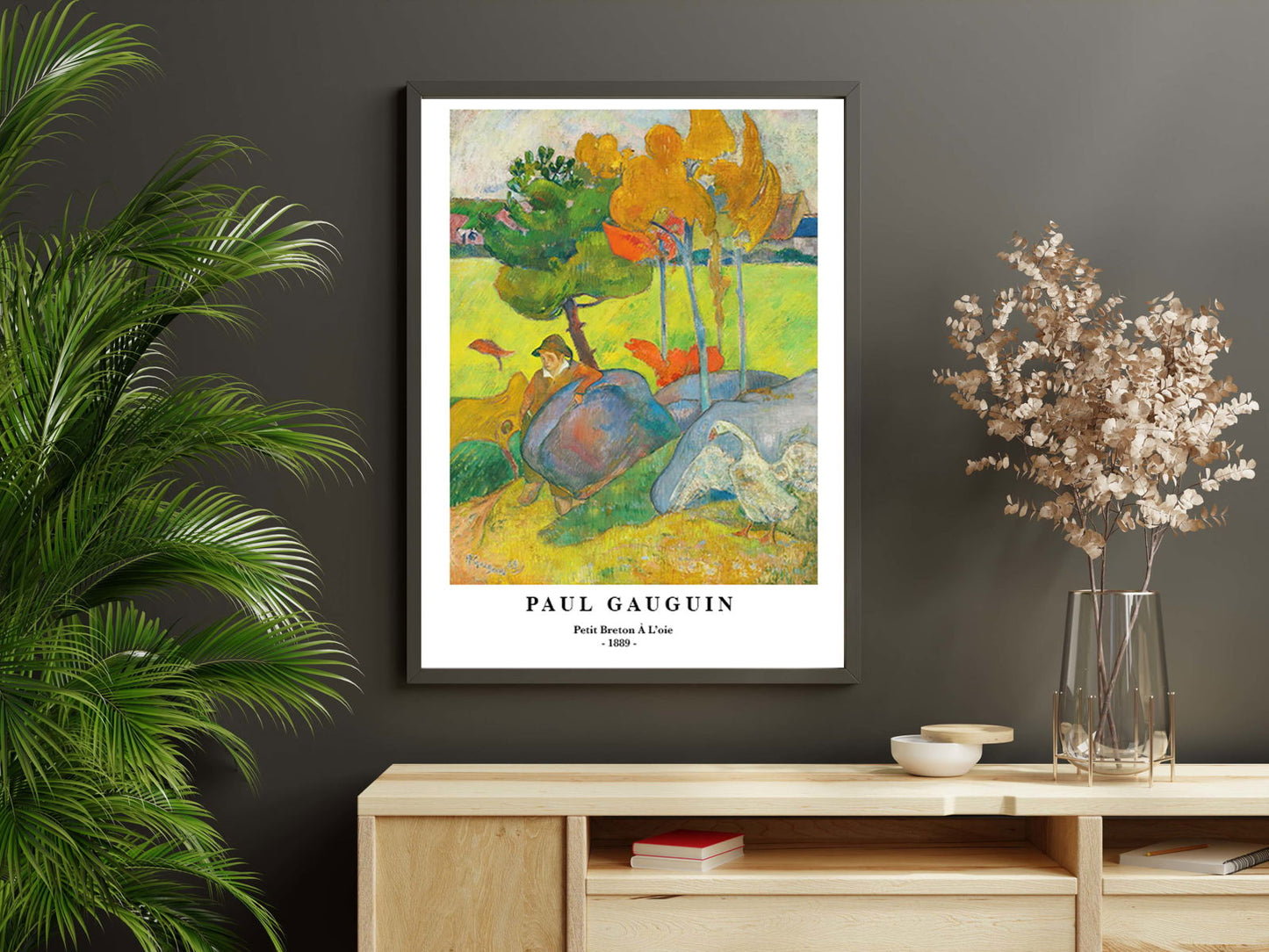 Paul Gauguin - Petit Breton à  L'oie Poster - Hakyarts