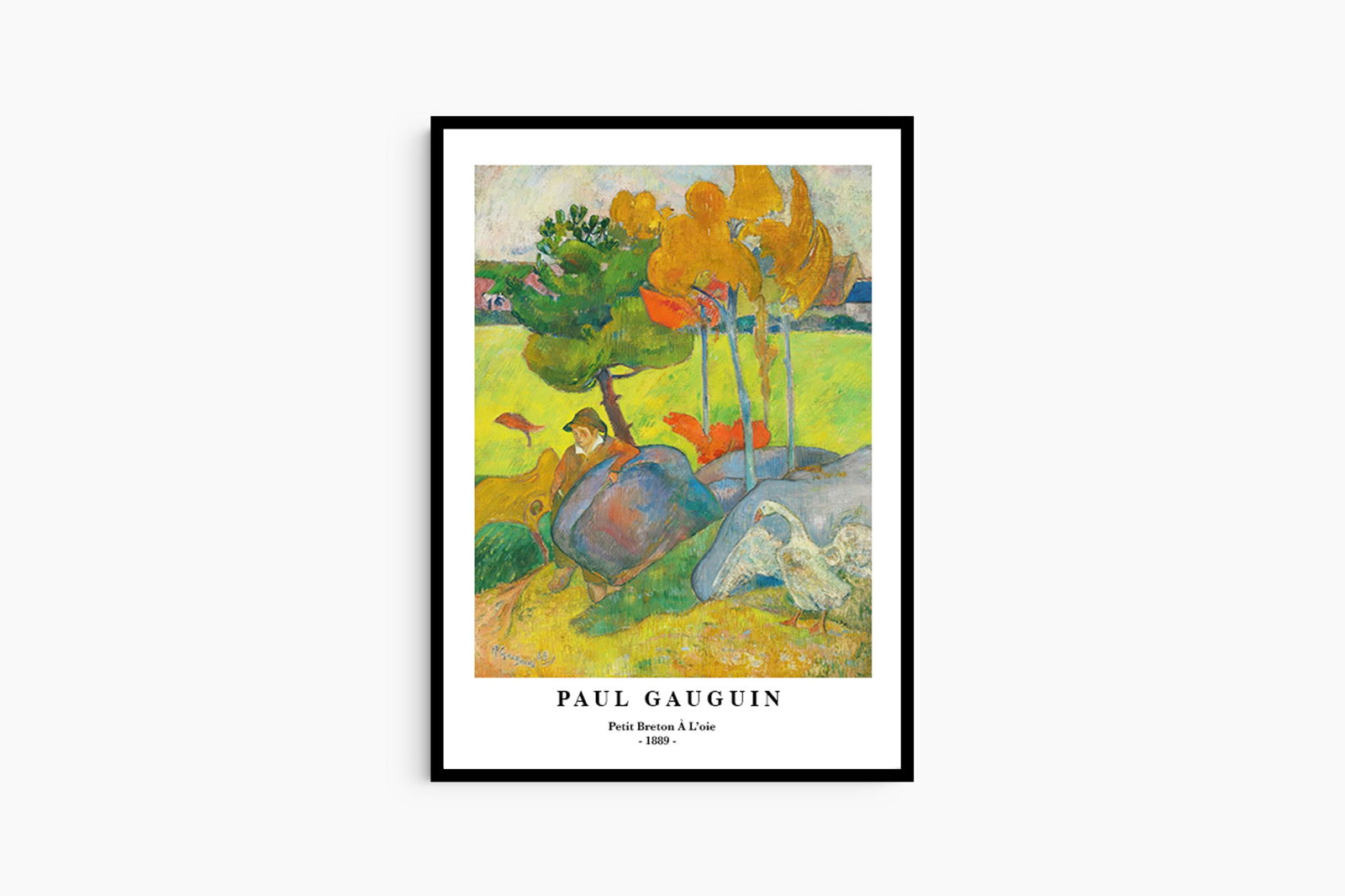 Paul Gauguin - Petit Breton à  L'oie Poster - Hakyarts