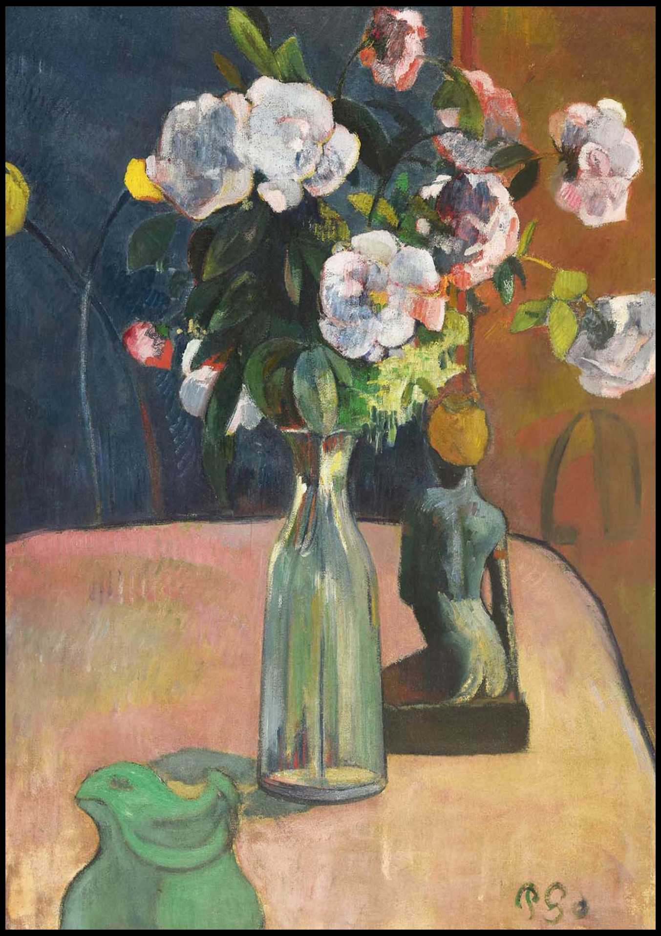 Paul Gauguin - Roses and Statuette - Hakyarts