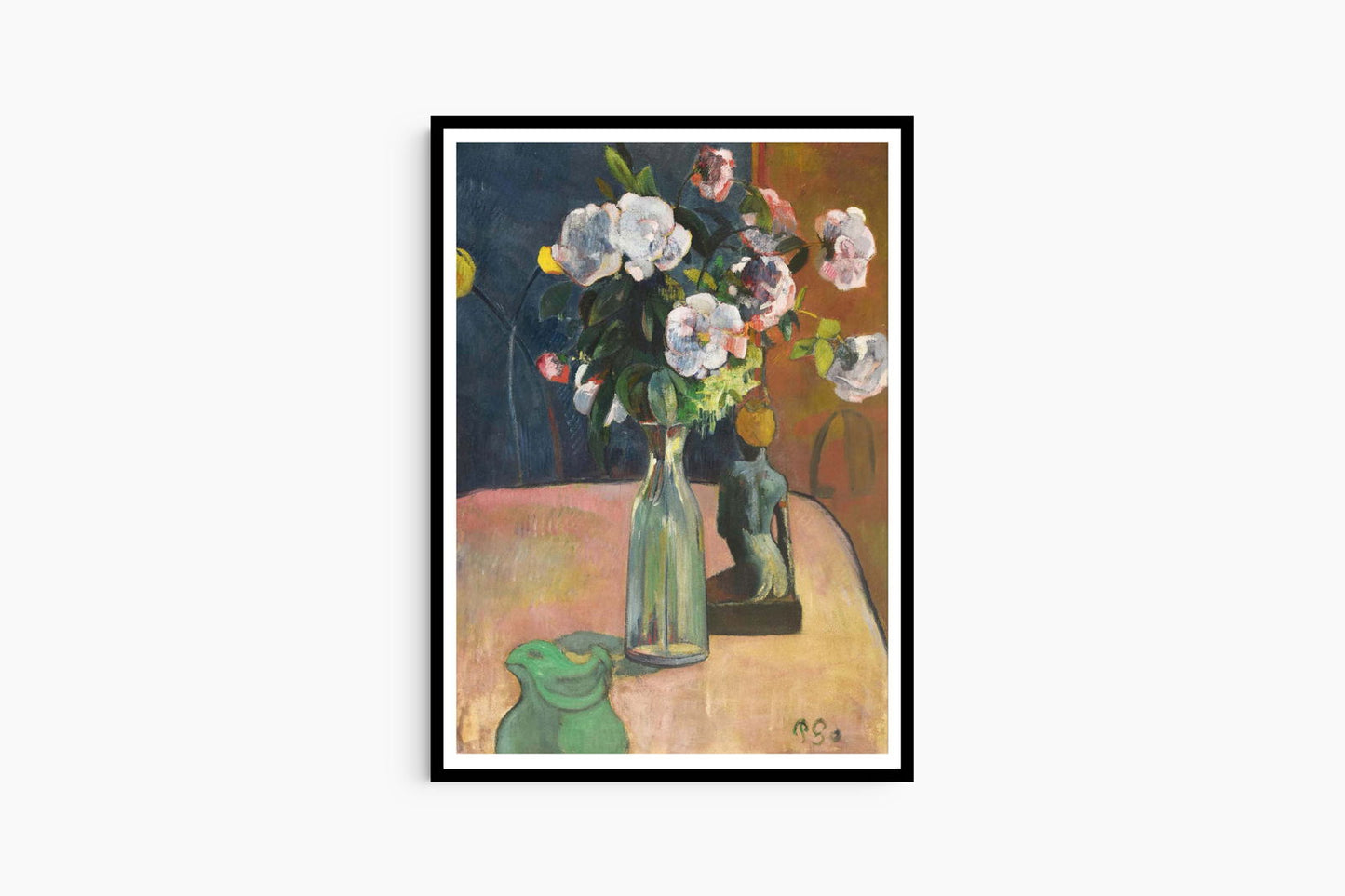 Paul Gauguin - Roses and Statuette - Hakyarts