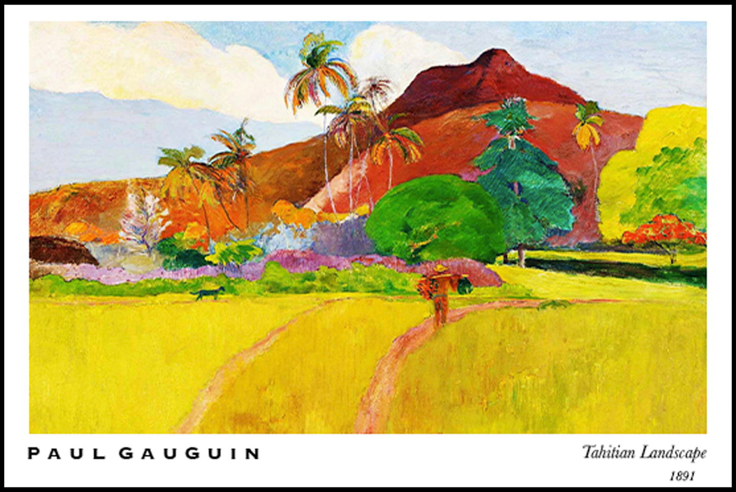 Paul Gauguin - Tahitian Landscape No 2 Poster - Hakyarts