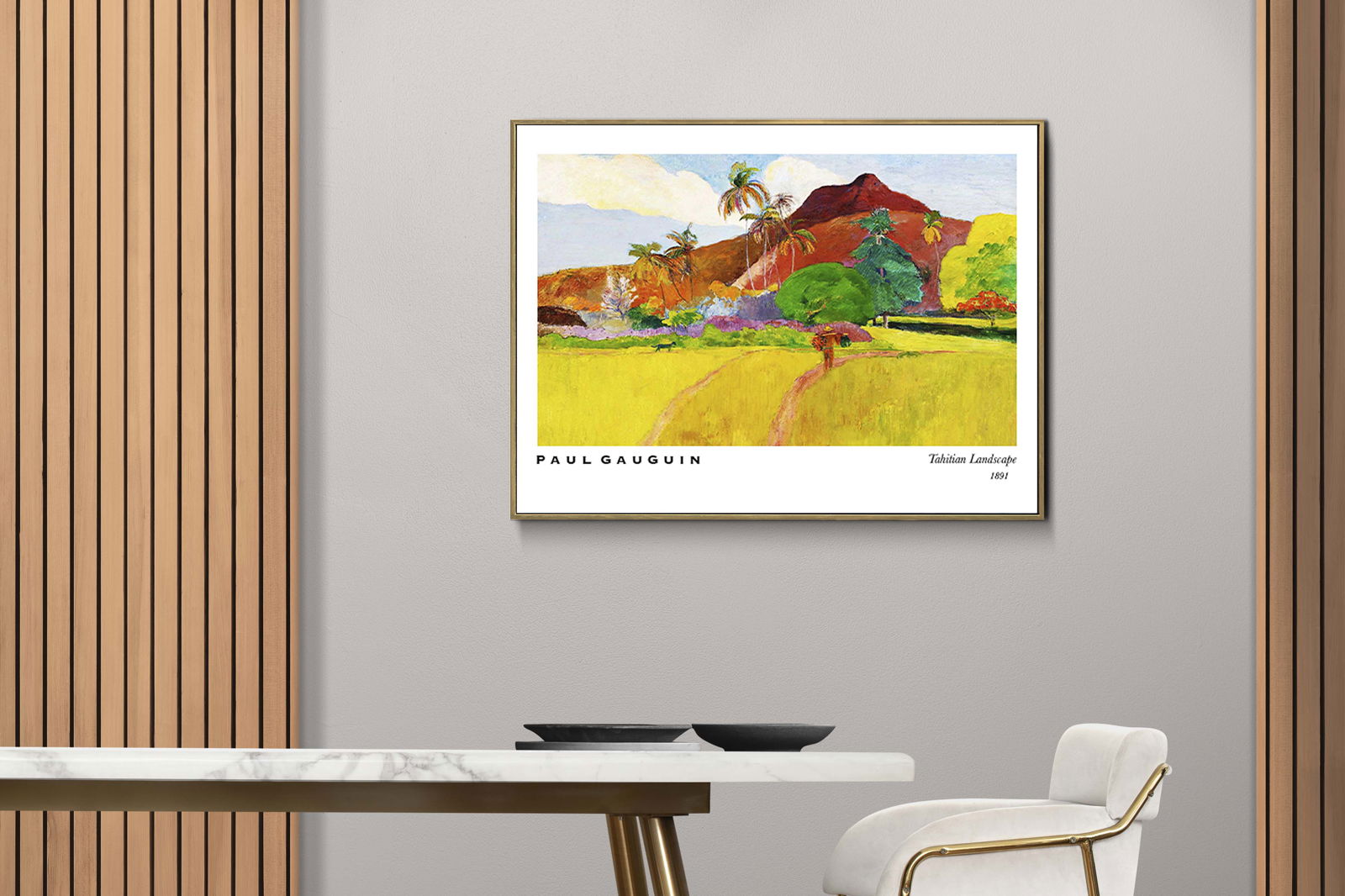 Paul Gauguin - Tahitian Landscape No 2 Poster - Hakyarts