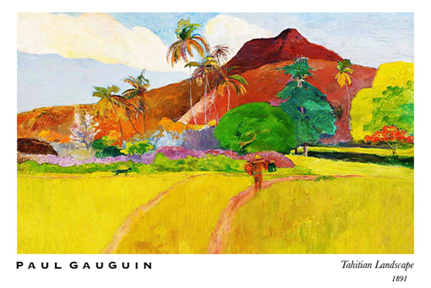 Paul Gauguin - Tahitian Landscape No 2 Poster - Hakyarts