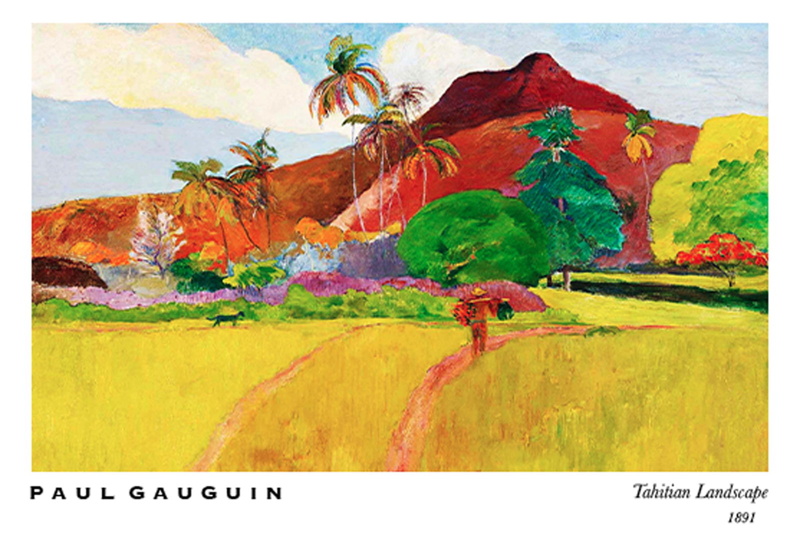 Paul Gauguin - Tahitian Landscape No 2 Poster - Hakyarts