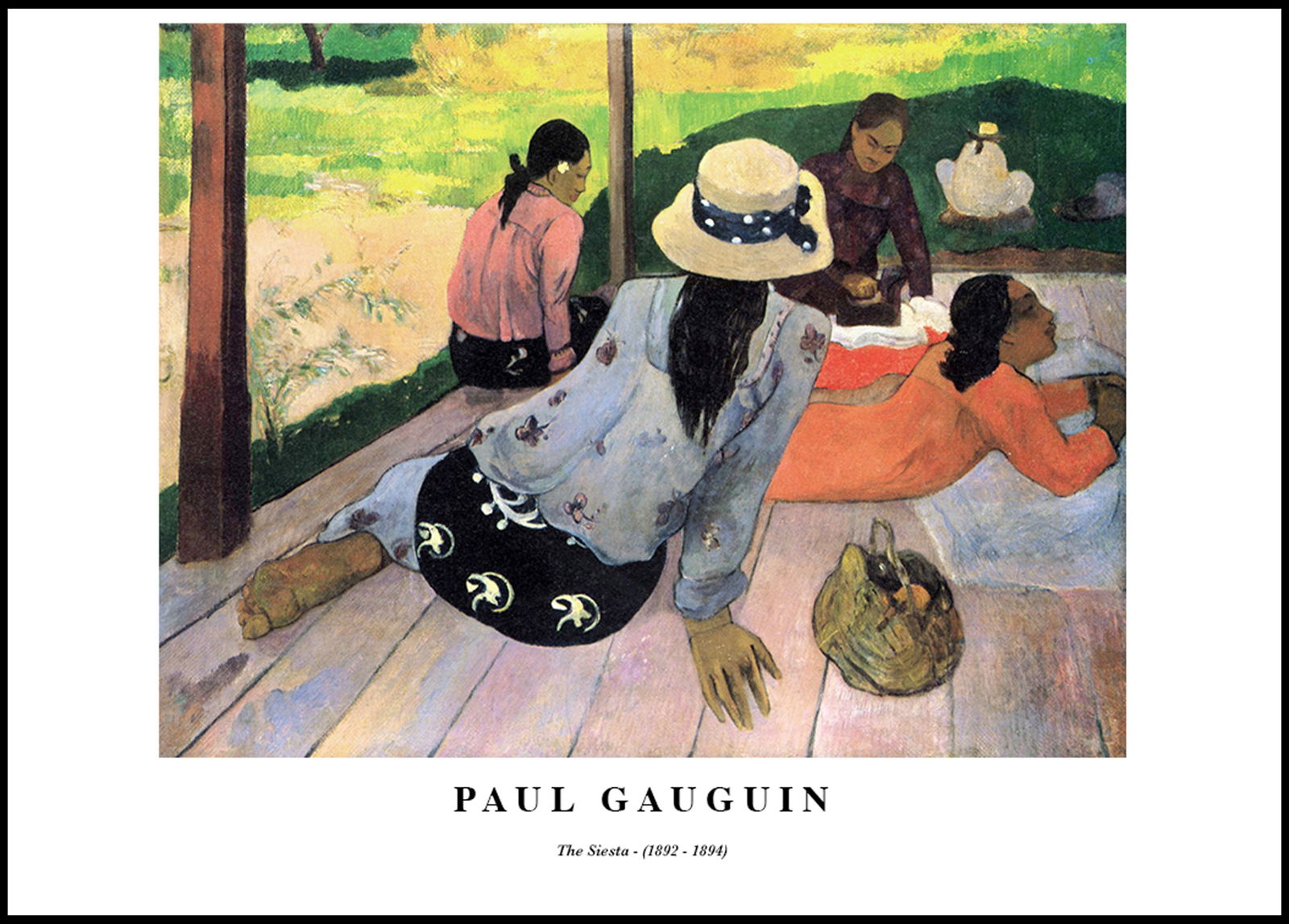 Paul Gauguin - The Siesta Poster - Hakyarts