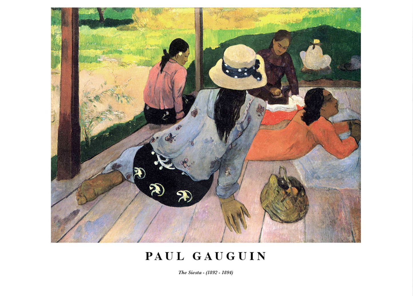 Paul Gauguin - The Siesta Poster - Hakyarts