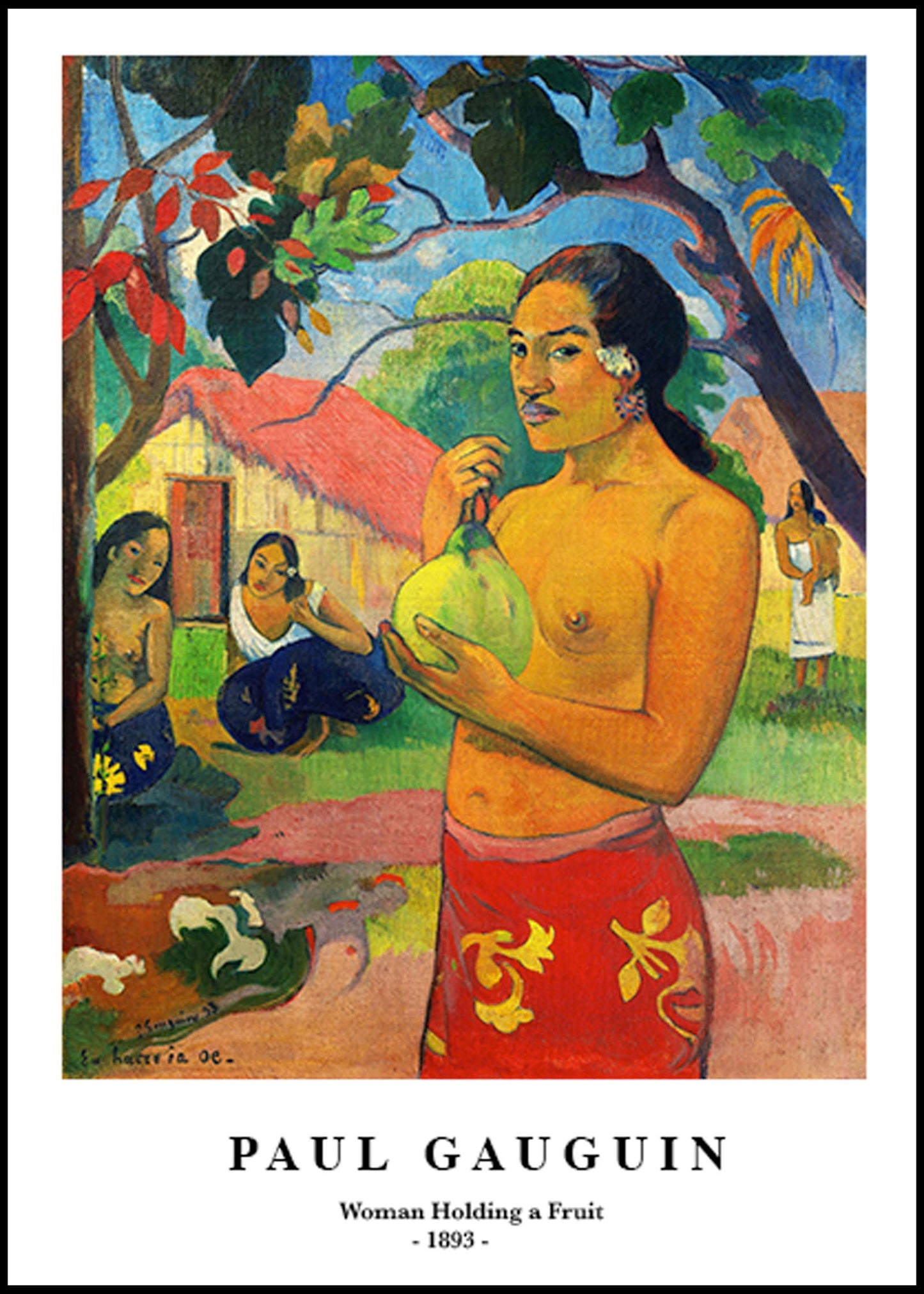 Paul Gauguin - Woman Holding a Fruit Poster - Hakyarts