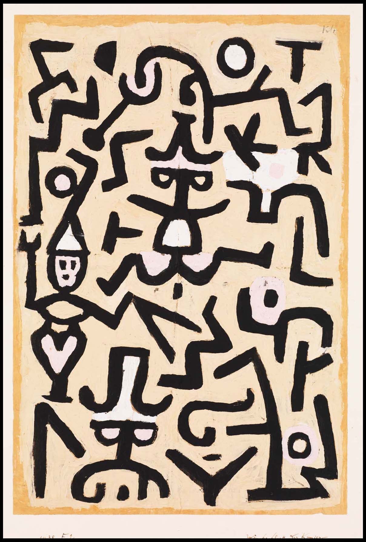 Paul Klee - Comedians' Handbill - Hakyarts