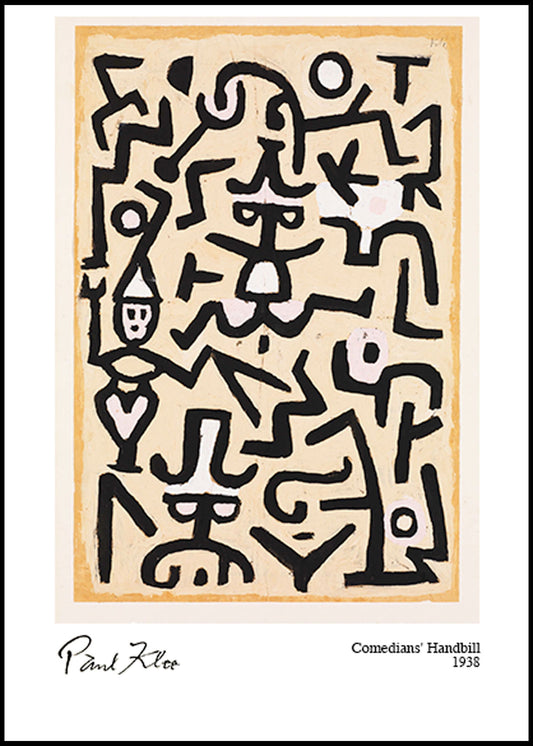 Paul Klee - Comedians' Handbill Poster - Hakyarts