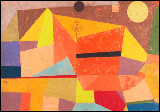 Paul Klee - Joyful Mountain Landscape - Hakyarts