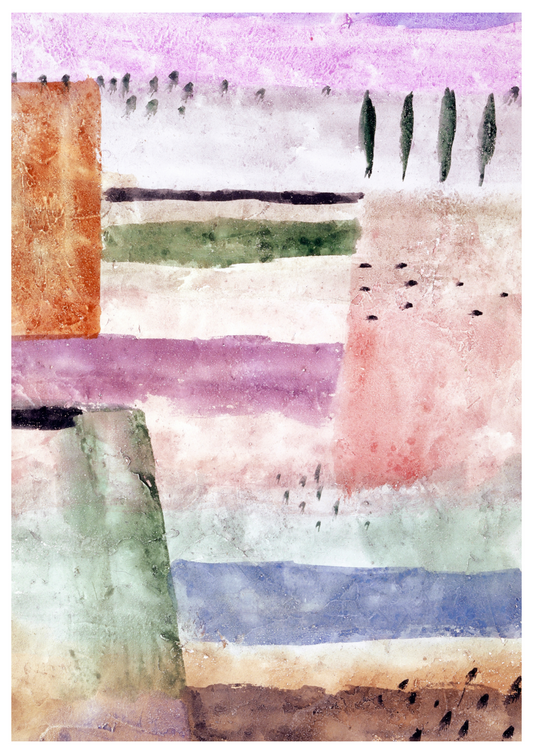 Paul Klee  - Landscape with Poplars - Hakyarts