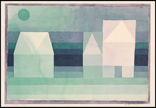 Paul Klee - Three Houses - Hakyarts