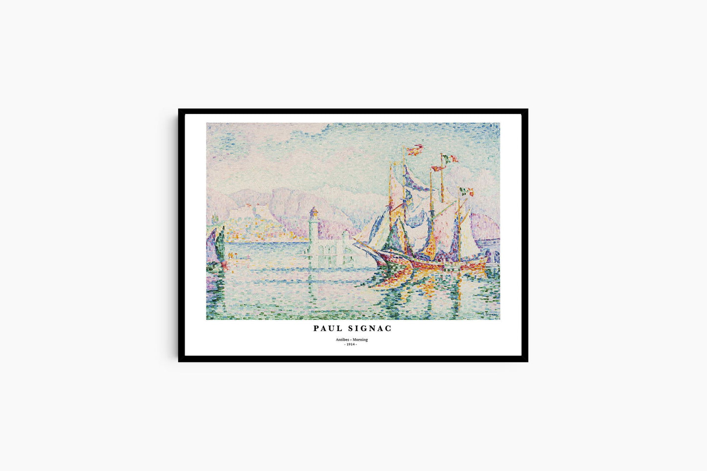 Paul Signac - Antibes - Morning Poster - Hakyarts