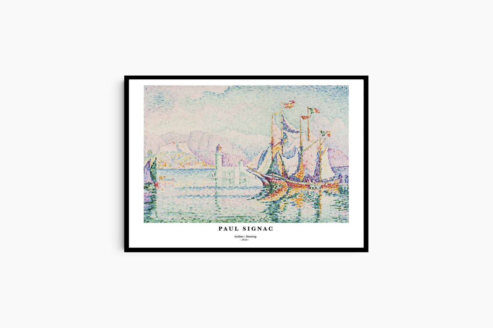 Paul Signac - Antibes - Morning Poster - Hakyarts