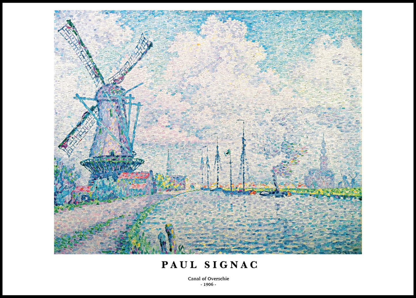 Paul Signac - Canal of Overschie Poster - Hakyarts