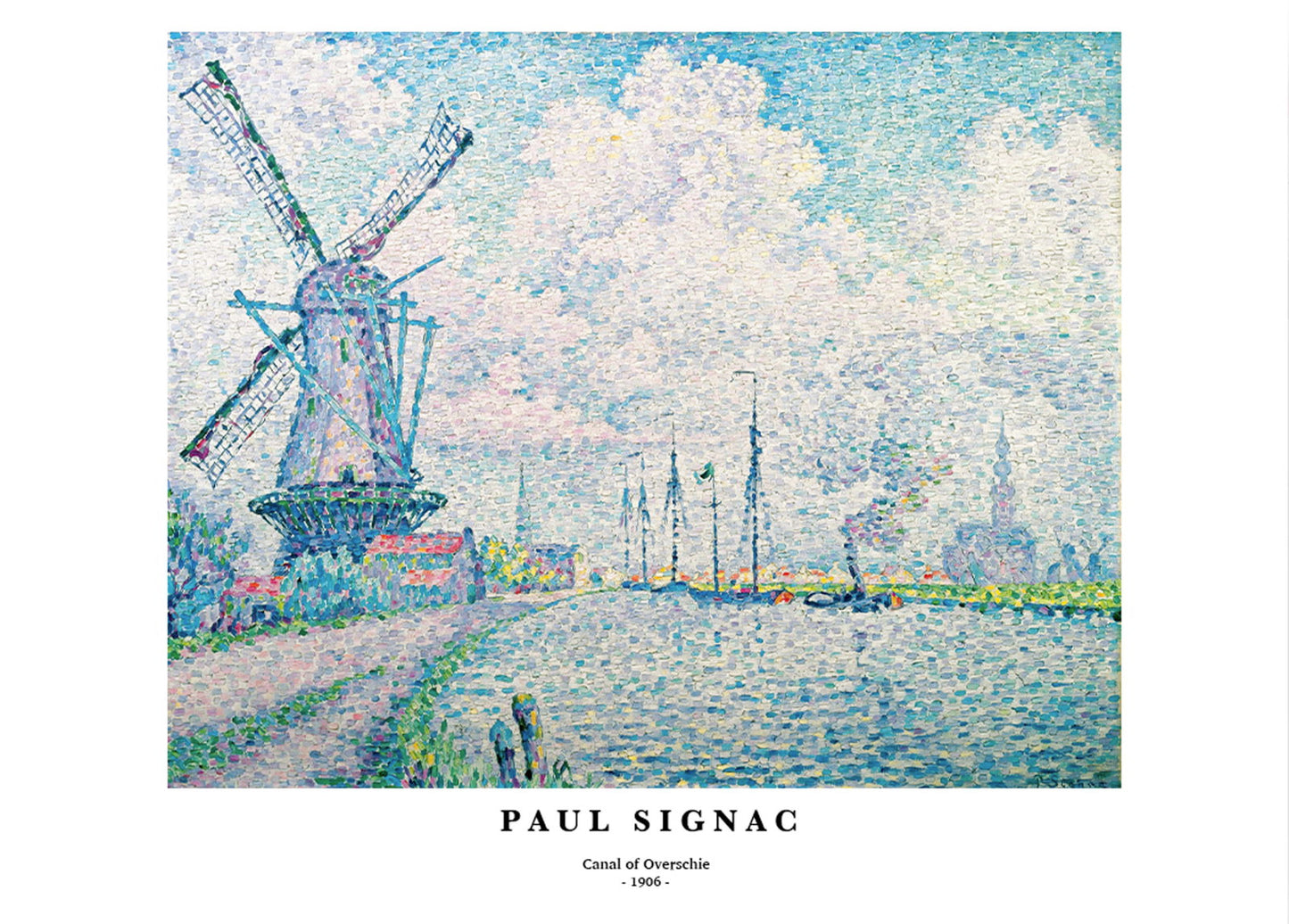 Paul Signac - Canal of Overschie Poster - Hakyarts