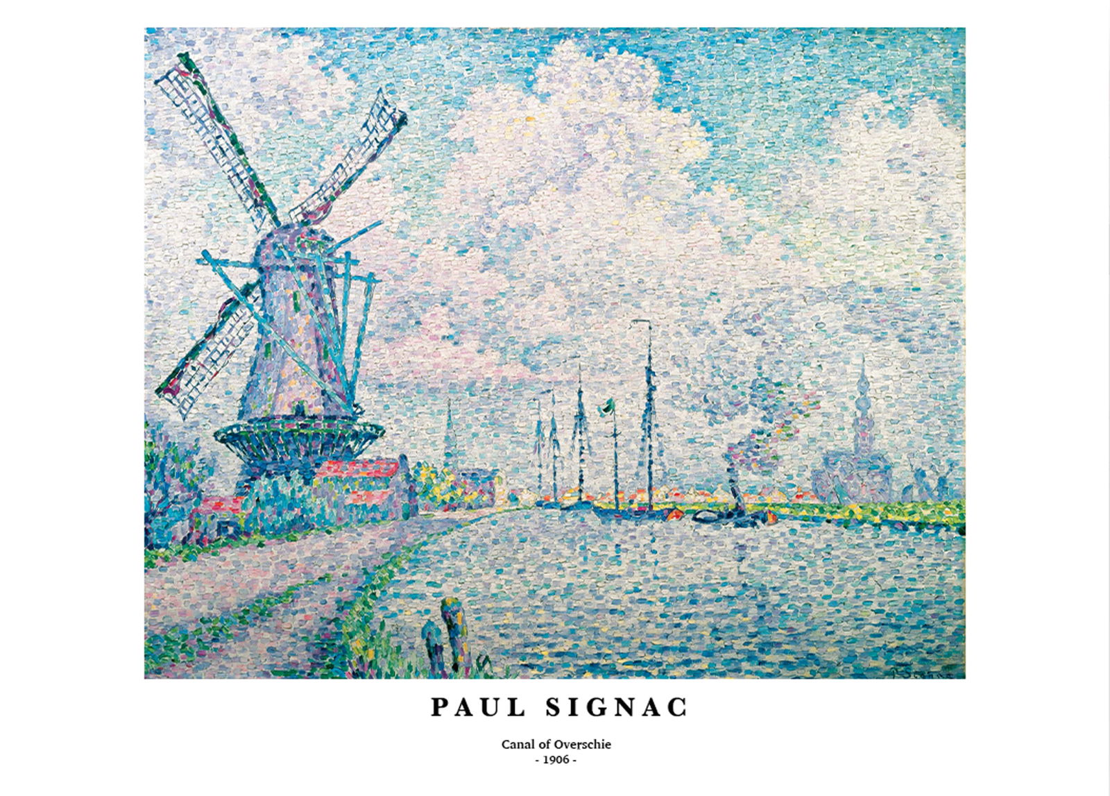 Paul Signac - Canal of Overschie Poster - Hakyarts