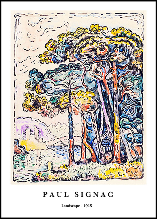 Paul Signac - Landscape Poster - Hakyarts